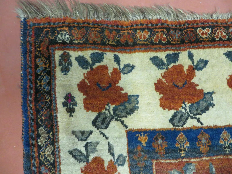 4' X 5' Semi Antique Handmade Fine Turkish Flowers Bouquet Wool Rug Nice by Jewel Rugs