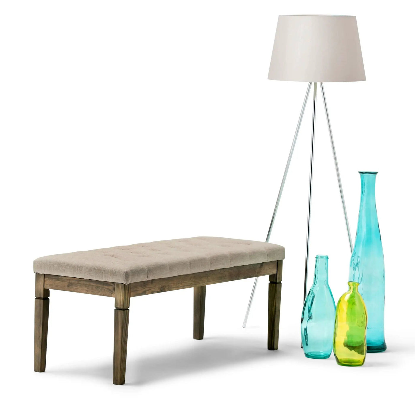 Waverly - Upholstered Tufted Ottoman Bench by HouseOfZazla