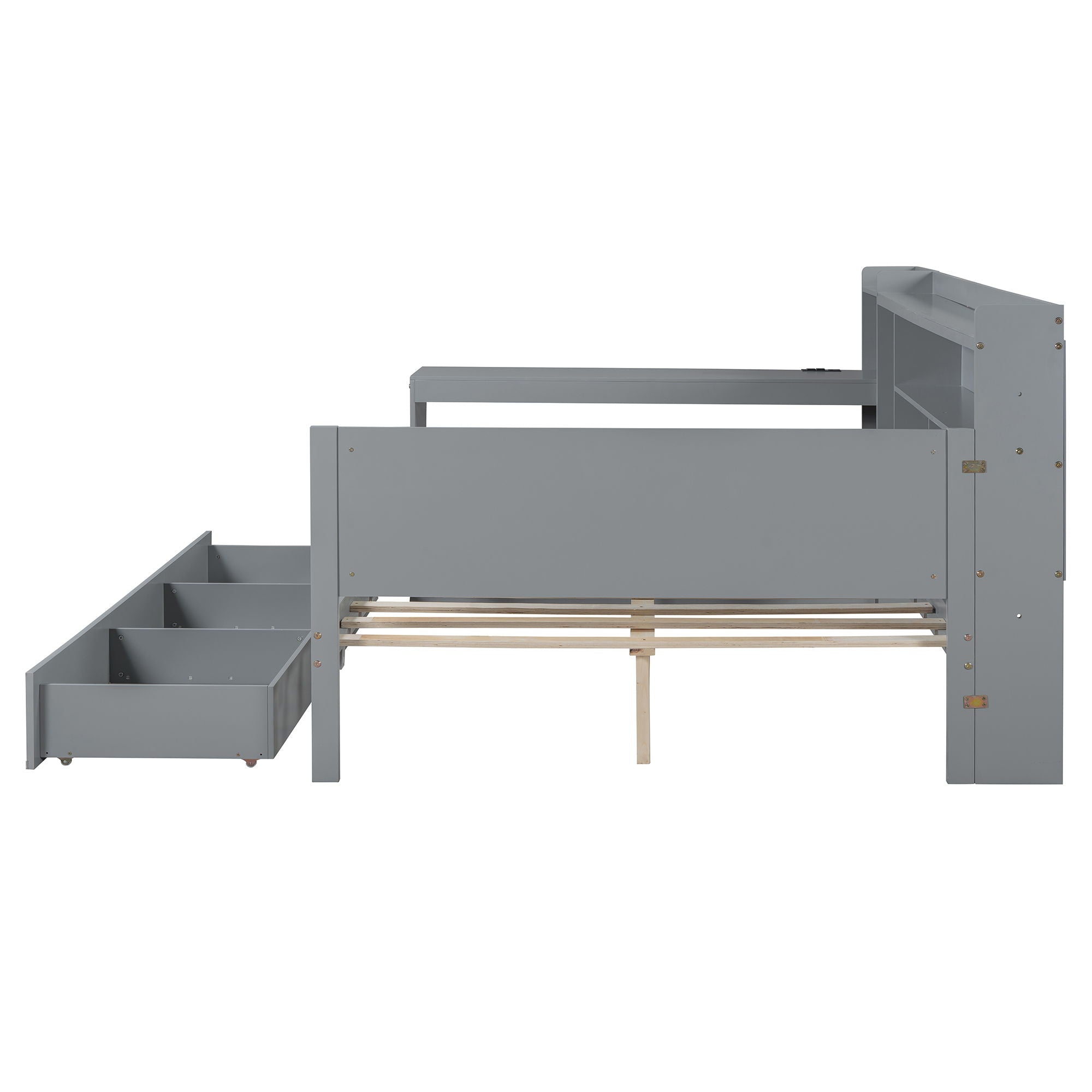 Daybed With 3 Drawers USB Ports And Desk by HouseOfZazla