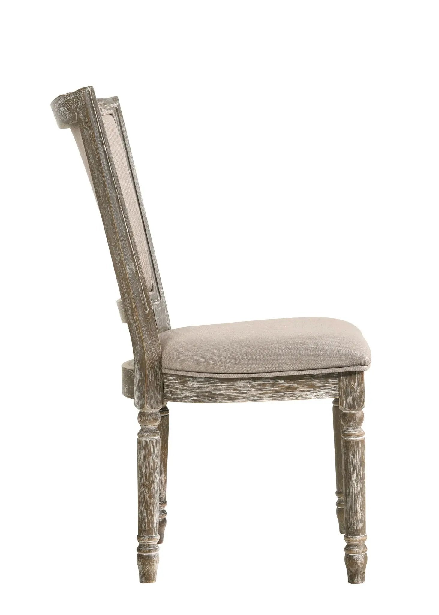 Gabrian - Two Tone, Reclaimed Side Chair (Set of 2) - Beige / Gray by Unique Piece Furniture