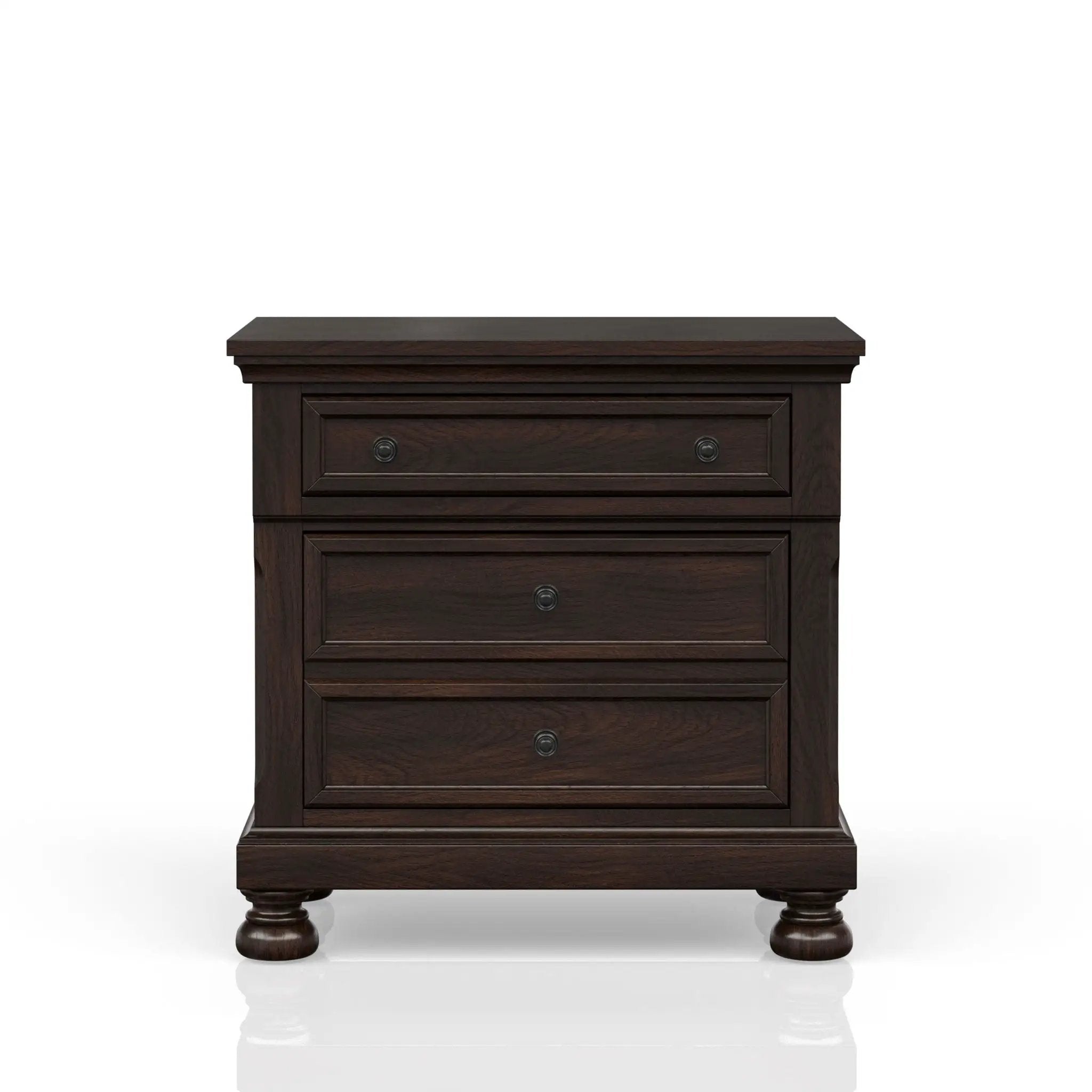 Nightstand Two Storage Drawers by HouseOfZazla