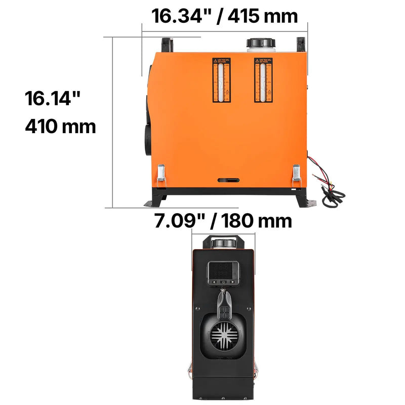 Diesel Air Heater Diesel Parking Heater 8 kW DC 12-24V with Remote Control by HouseOfZazla