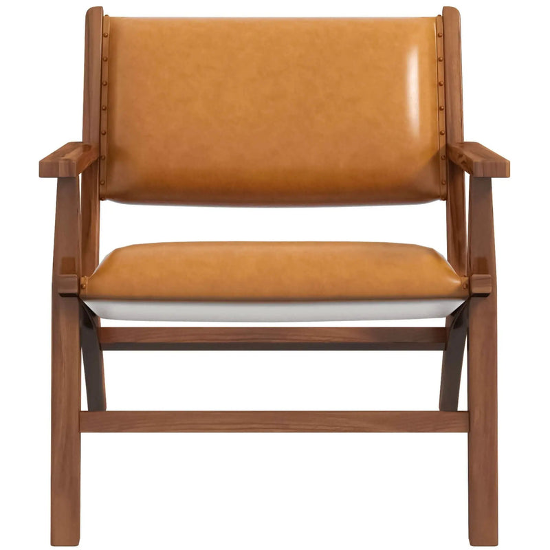 Hendrix - Antique Arm Chair - Brown / Rustic / Tan by HouseOfZazla