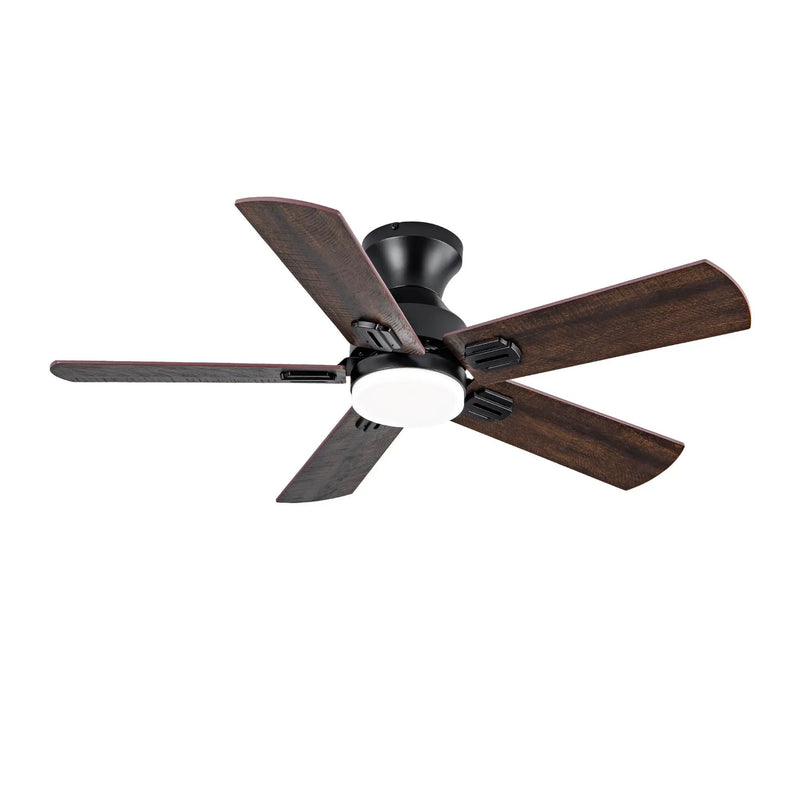 42 Inch Low Profile Ceiling Fan with Light and Remote Control by HouseOfZazla