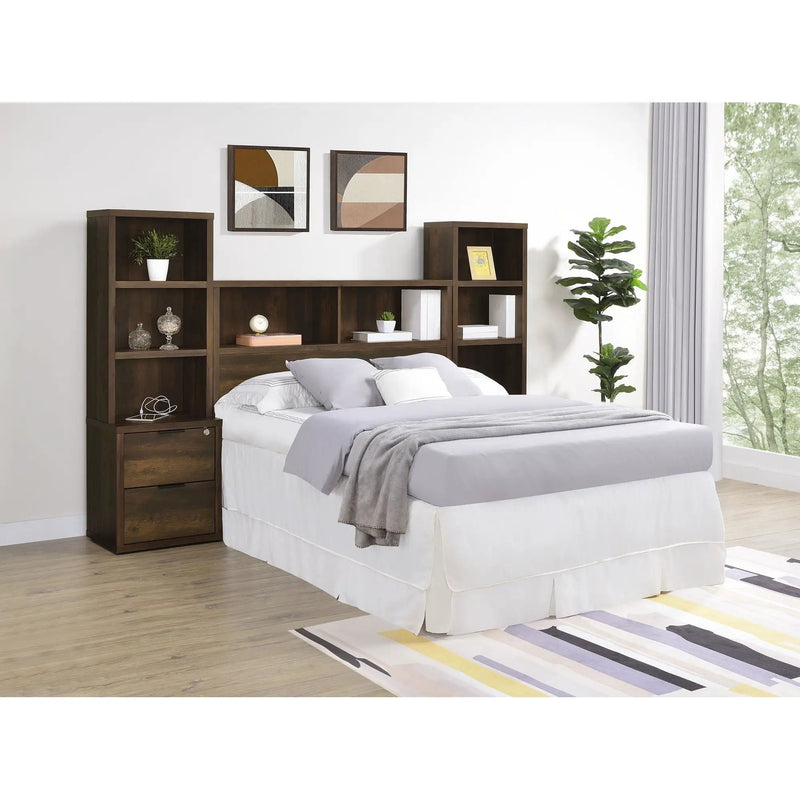 Geary - 3 Piece Bedroom Set With Bookcase Headboard by HouseOfZazla
