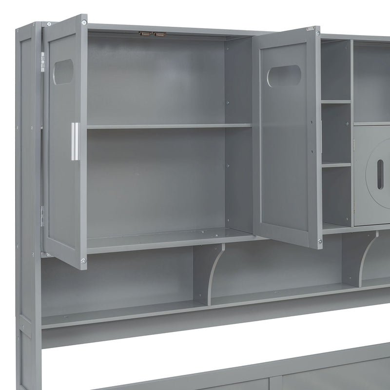 Daybed With All-In-One Cabinet And Shelf by HouseOfZazla