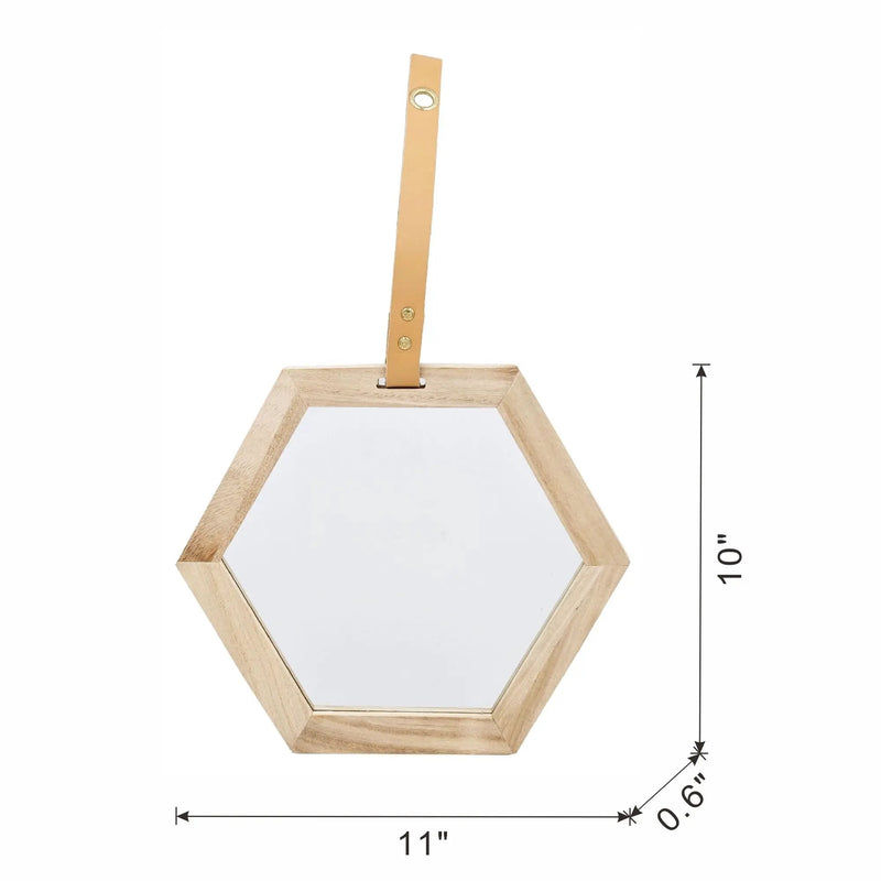 Harlan - Wall Accent Hexagon Mirror by Unique Piece Furniture