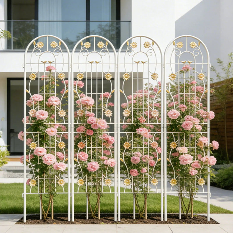 Metal Garden Trellis Rustproof Trellis For Climbing Plant Outdoor Flower Support by HouseOfZazla