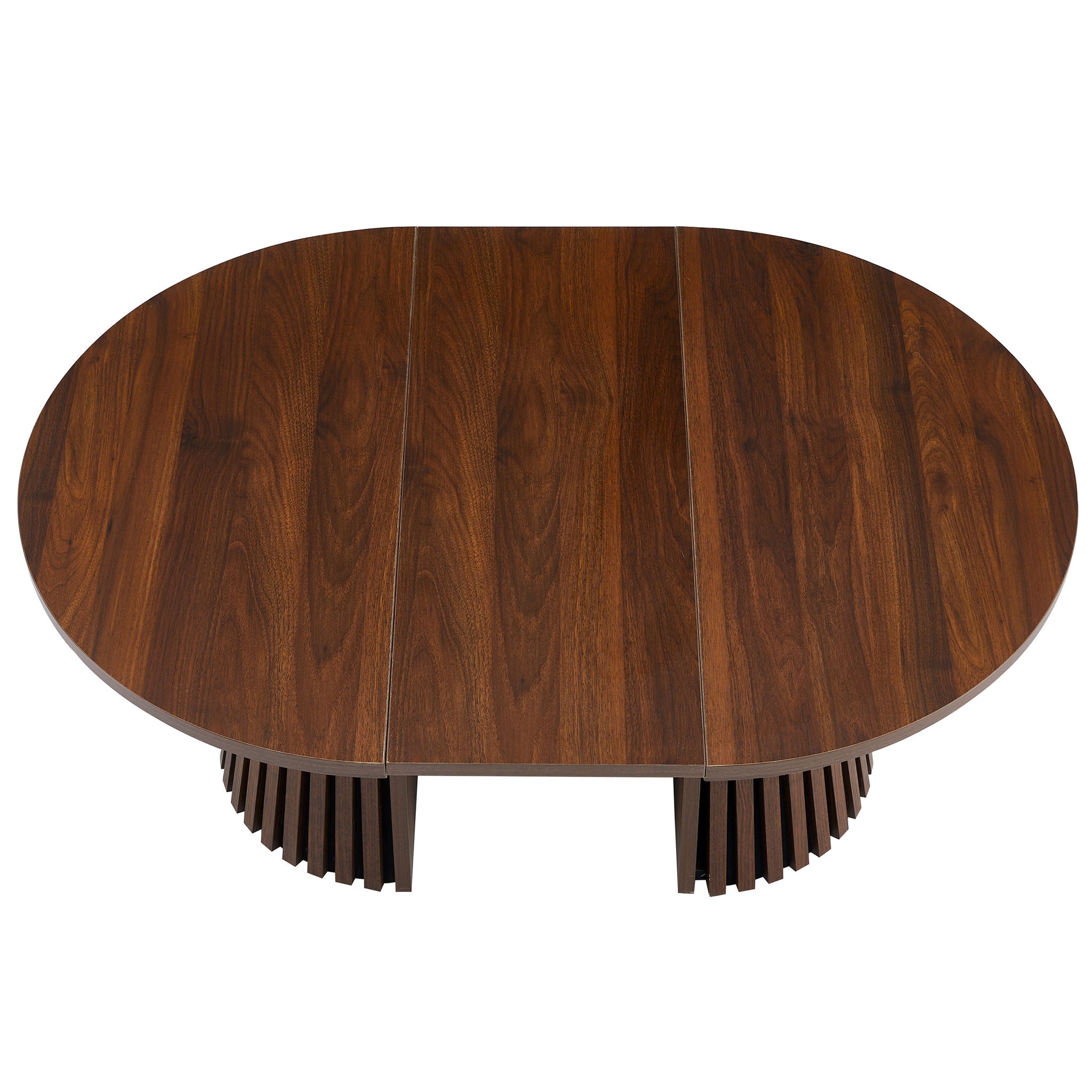 Oval Coffee Table For Living Room - Walnut by HouseOfZazla
