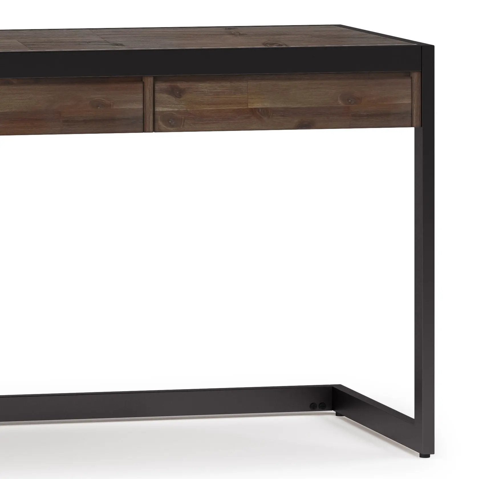 Erina - Large Desk - Rustic Natural Aged Brown by Unique Piece Furniture