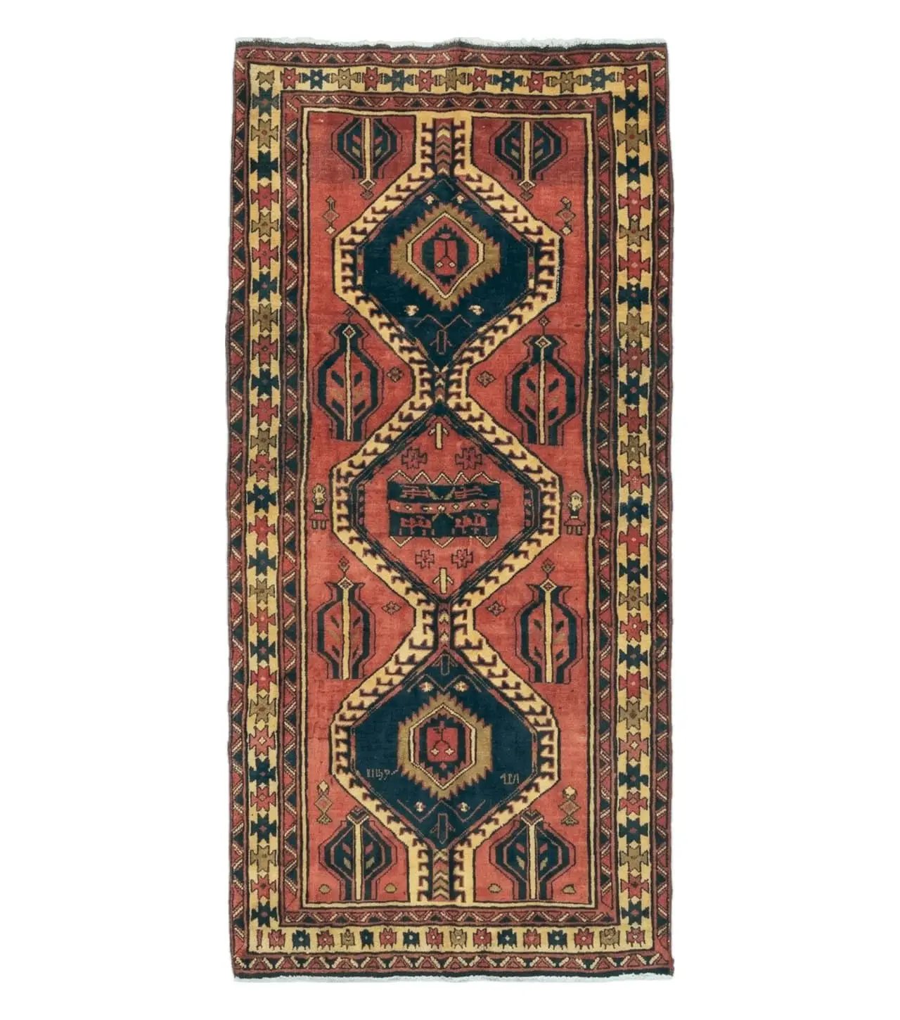 3' 4"X 7' Antique Handmade Turkish Wool Rug Organic #101 by Jewel Rugs