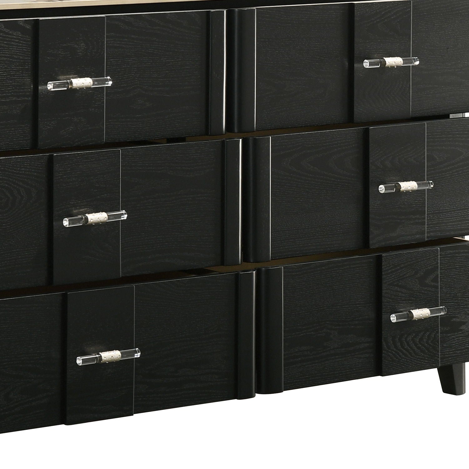 Opel - 6 Drawer Dresser - Black by HouseOfZazla