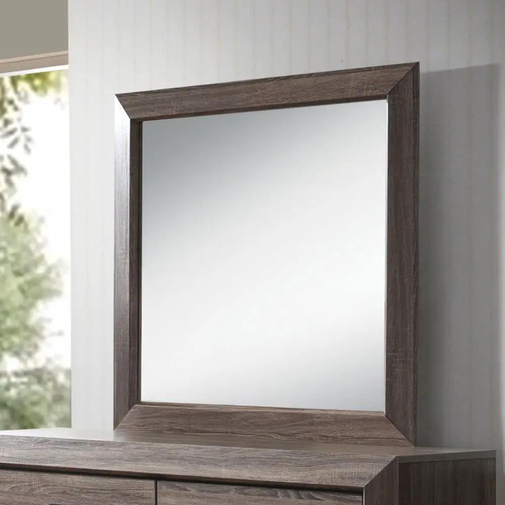 Lyndon - Mirror - Weathered Gray Grain by Unique Piece Furniture