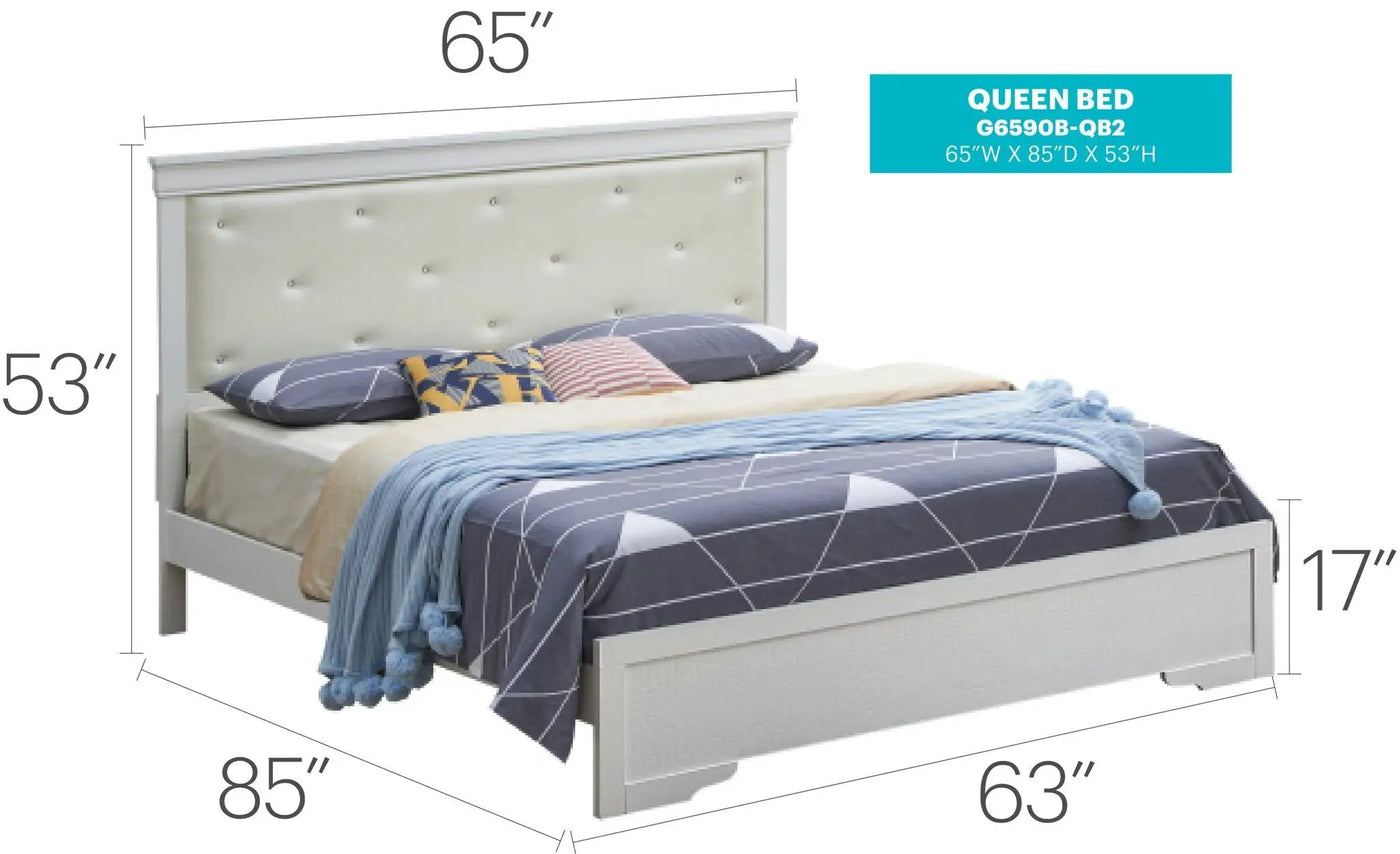 Chic Elegantly Designed Transitional Bed by HouseOfZazla