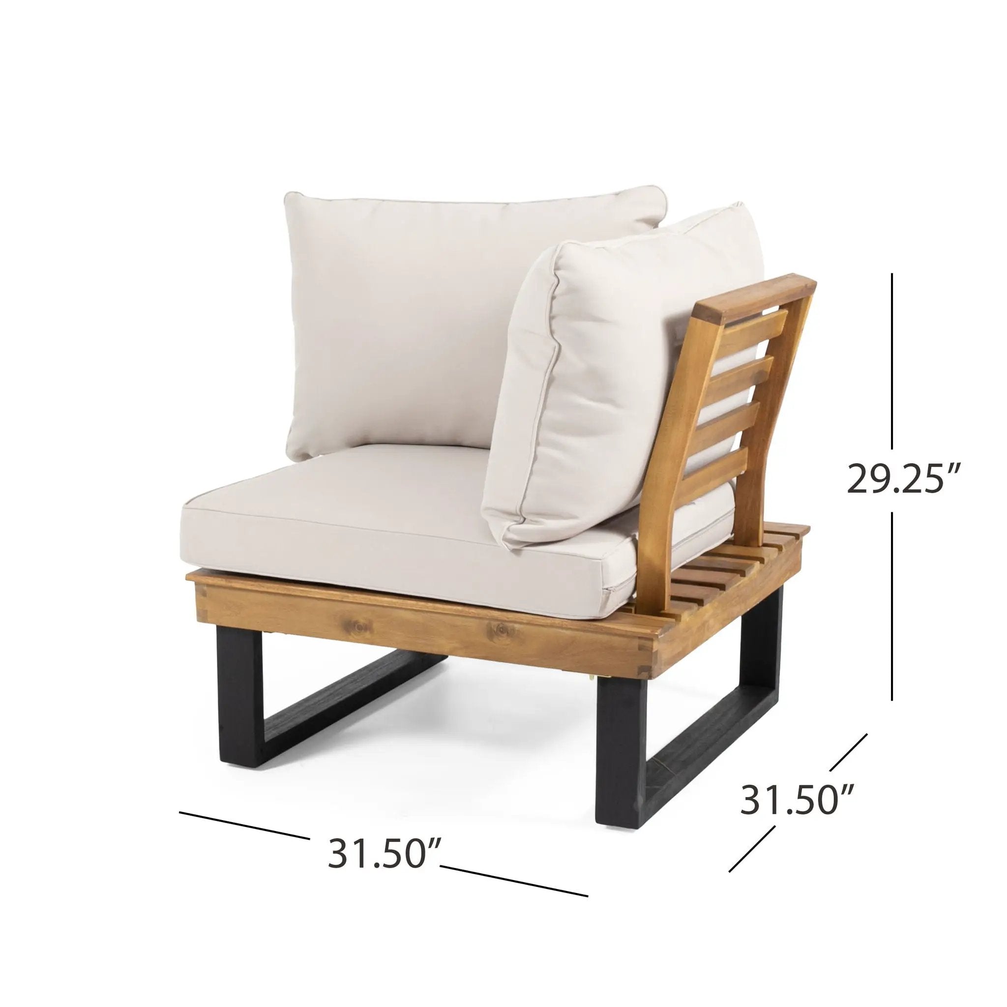 Sebastian Hand Crafted 4 Piece Sofa Set with Water Resistant Cushions by HouseOfZazla
