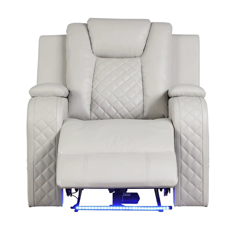 Benz - LED & Power Recliner Chair by HouseOfZazla