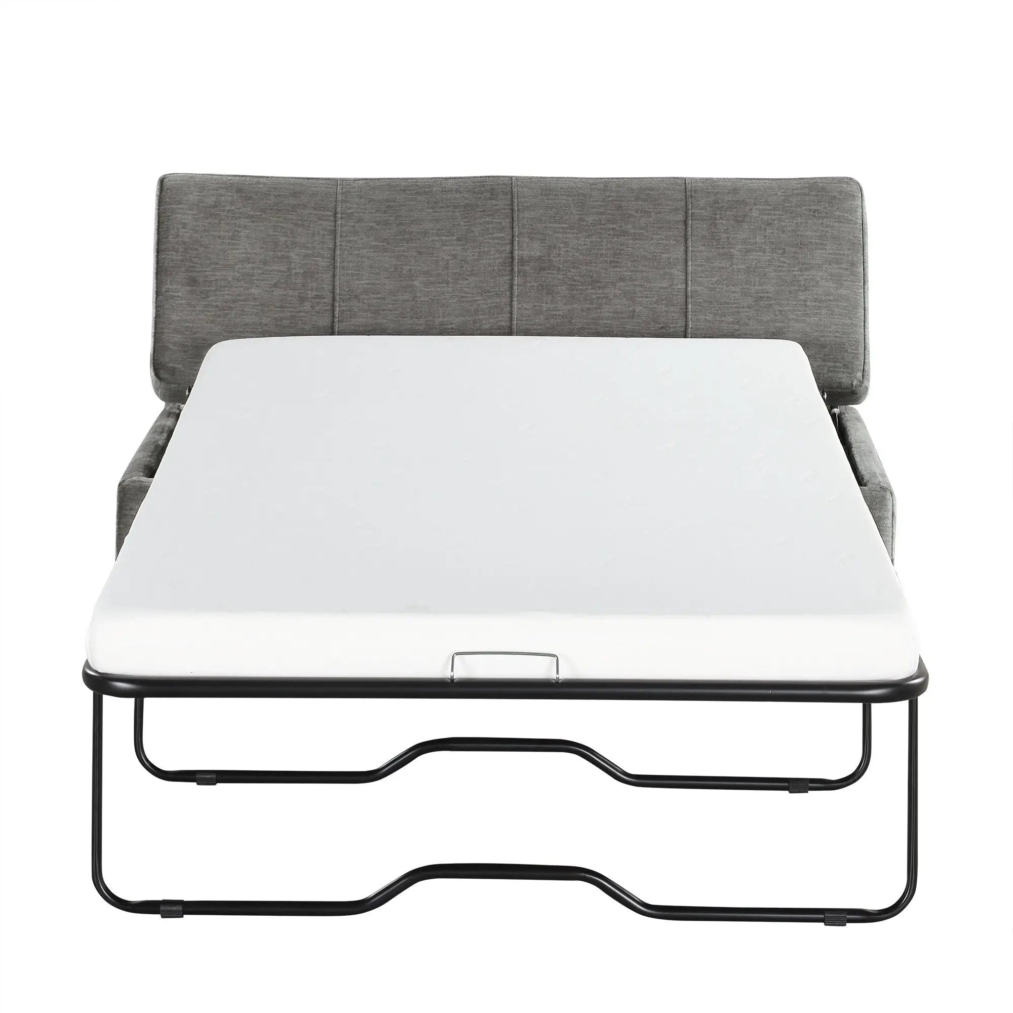 Twin Size Folding Ottoman Sleeper Bed With Mattress Convertible Guest Bed by HouseOfZazla