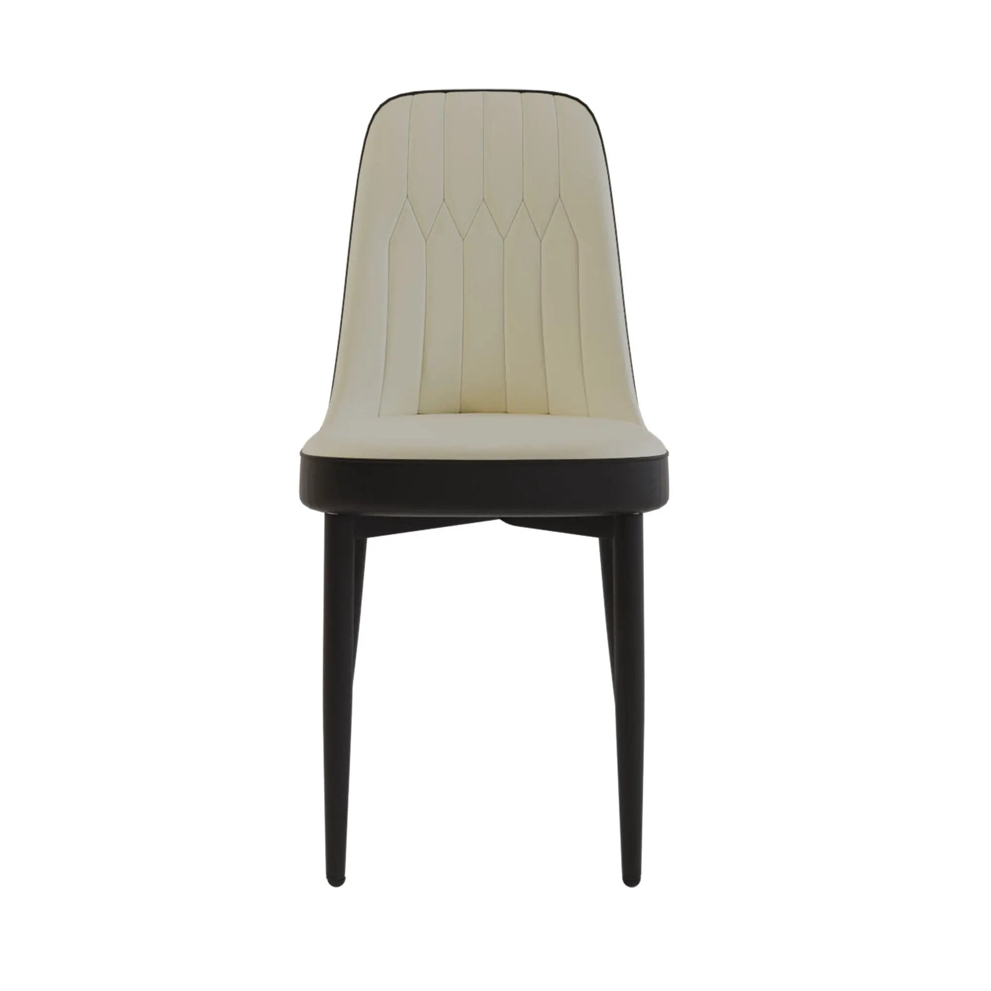 Modern Dining Chair With Cushions And Metal Legs by HouseOfZazla