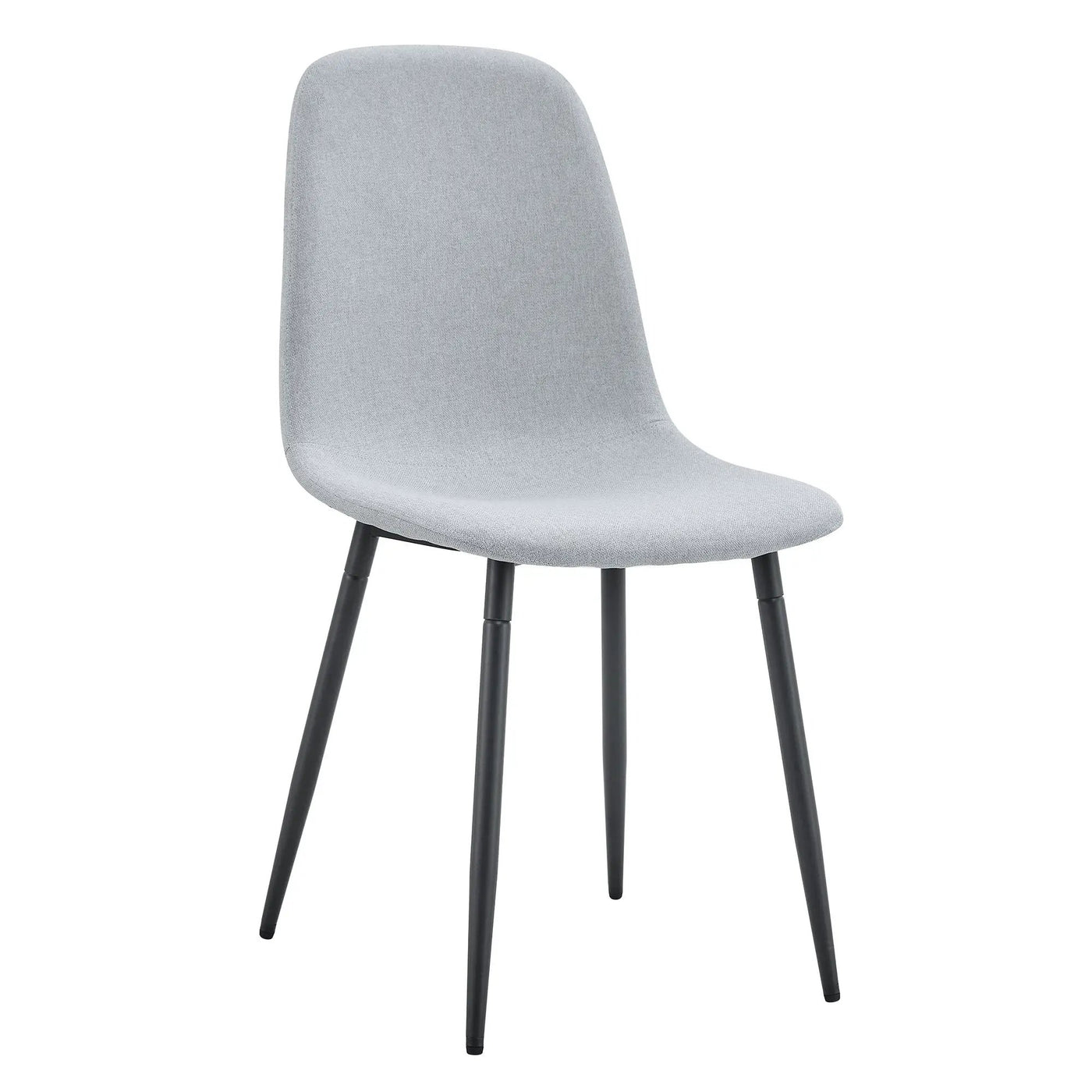 Modern Medieval Style Cushioned Side Chairs Set With Metal Legs For Kitchens by HouseOfZazla