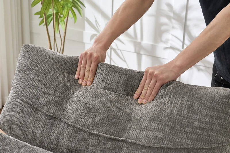 Modern Grey Upholstered Chaise Lounge Sofa Recliner by HouseOfZazla