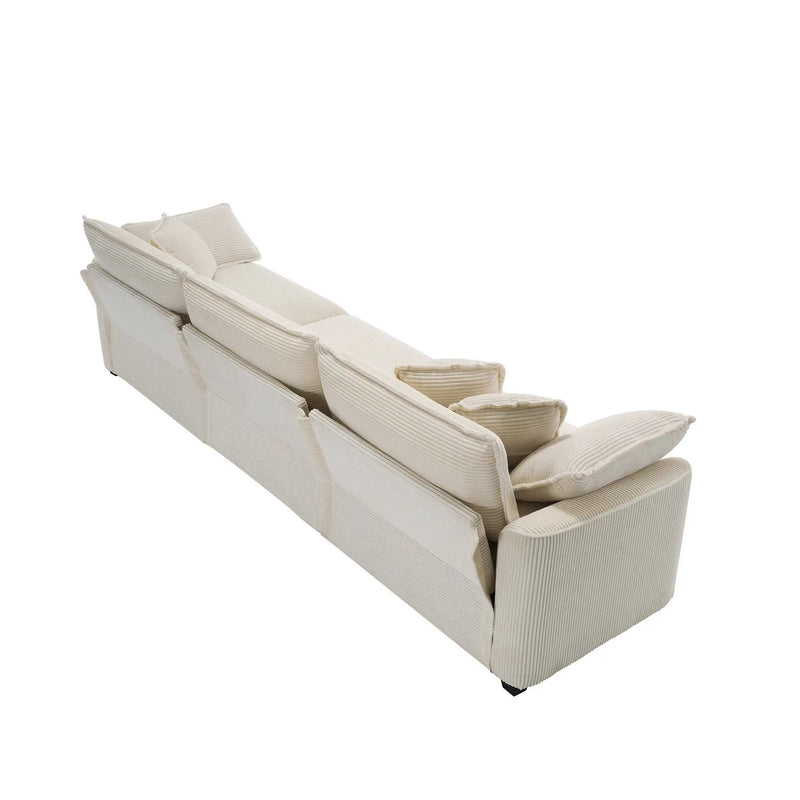 Elegant Oversized Sectional Sofa Set With Deep Seats And Flexible Layout by Unique Piece Furniture