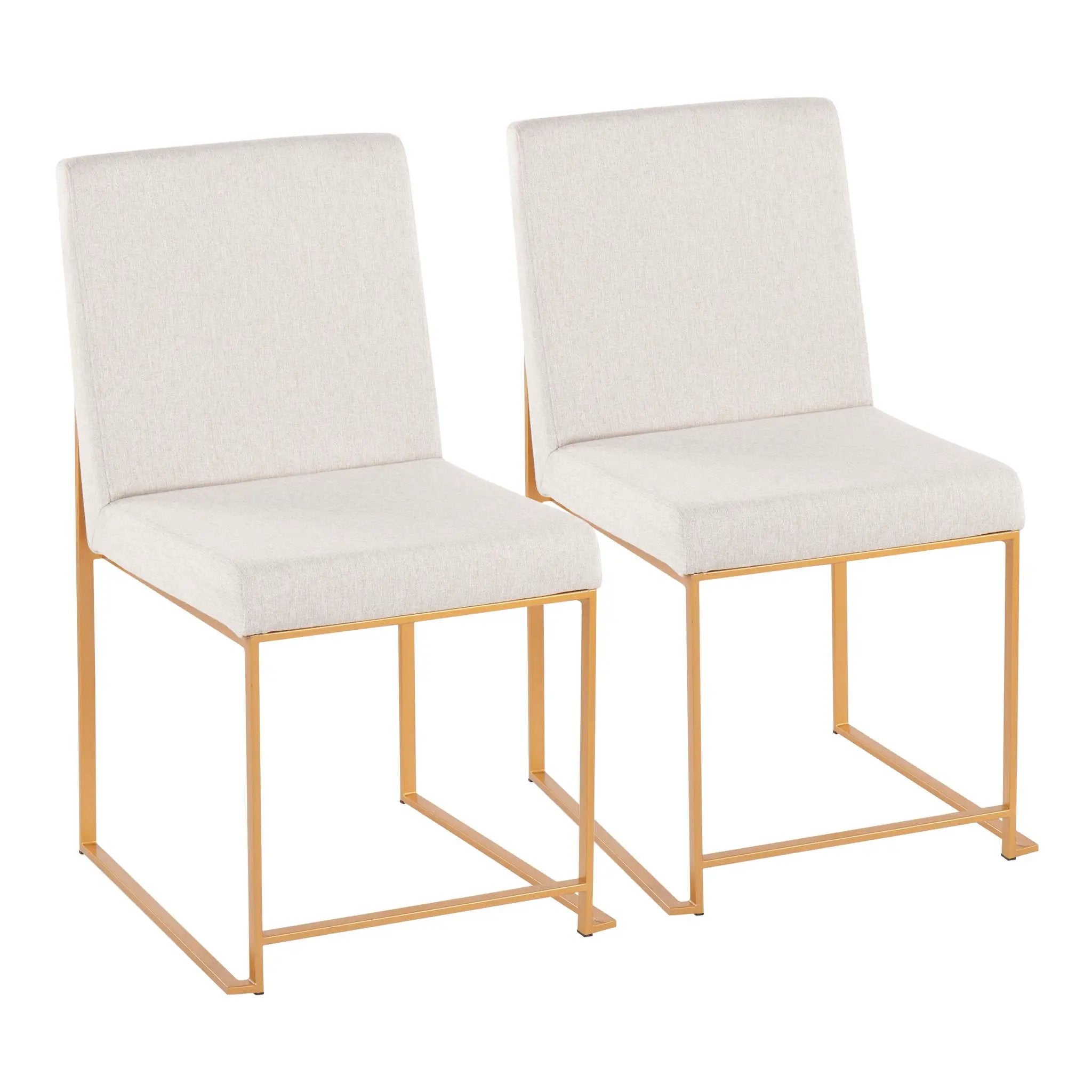 Fuji - Contemporary Stylish Frame, High Back Dining Chair (Set of 2) by Unique Piece Furniture