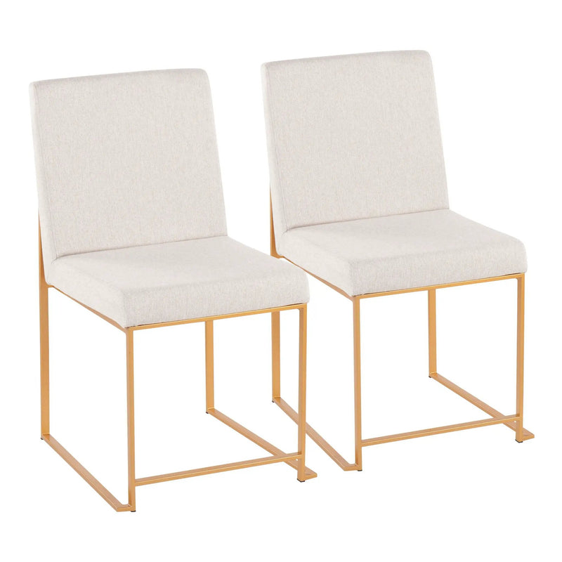 Fuji - Contemporary Stylish Frame, High Back Dining Chair (Set of 2) by Unique Piece Furniture