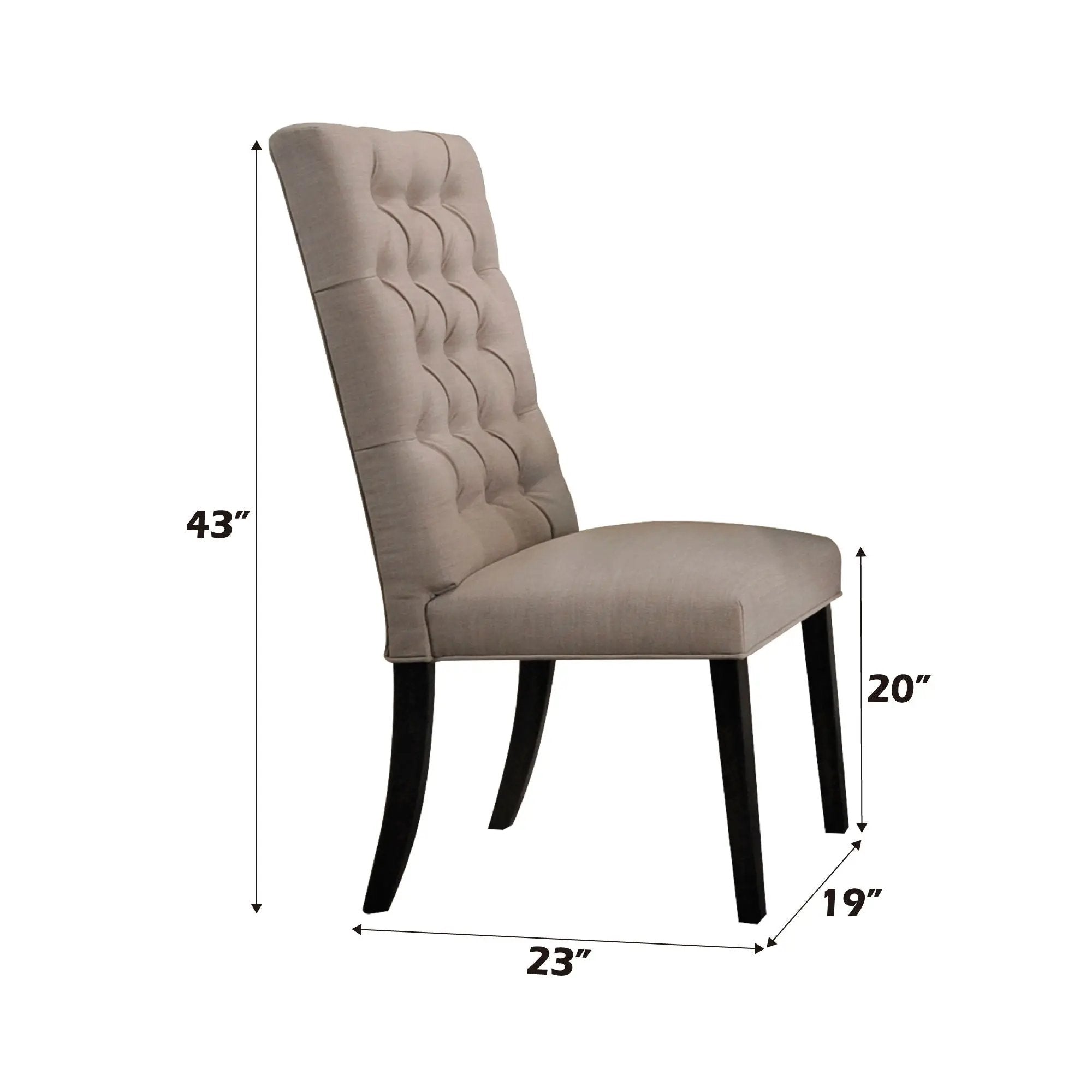 Morland - Vintage Side Chair (Set of 2) - Black / Tan by Unique Piece Furniture