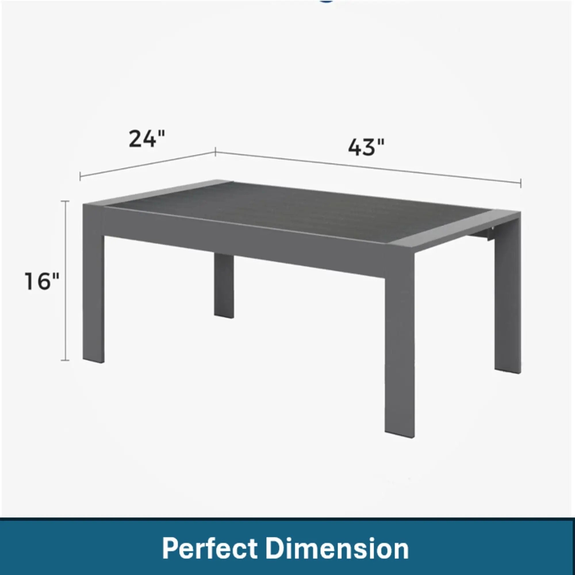 Modern Rectangle Outdoor Coffee Table by HouseOfZazla