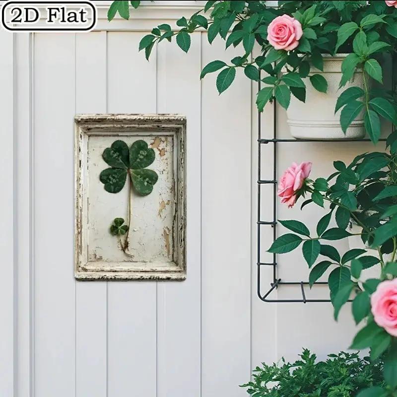Metal Sign - Vintage Metal Green 8x12 Inch by House Of Avana