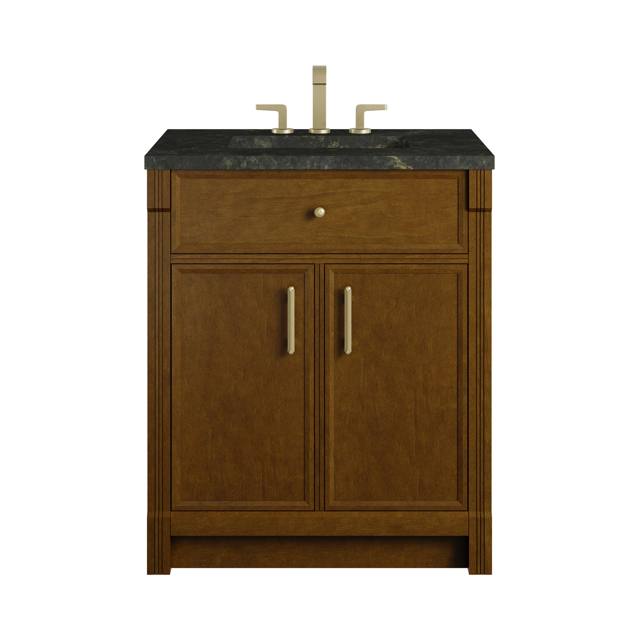 James Martin Bellshire 30" Single Bathroom Vanity, Honey Oak with Phantome countertop