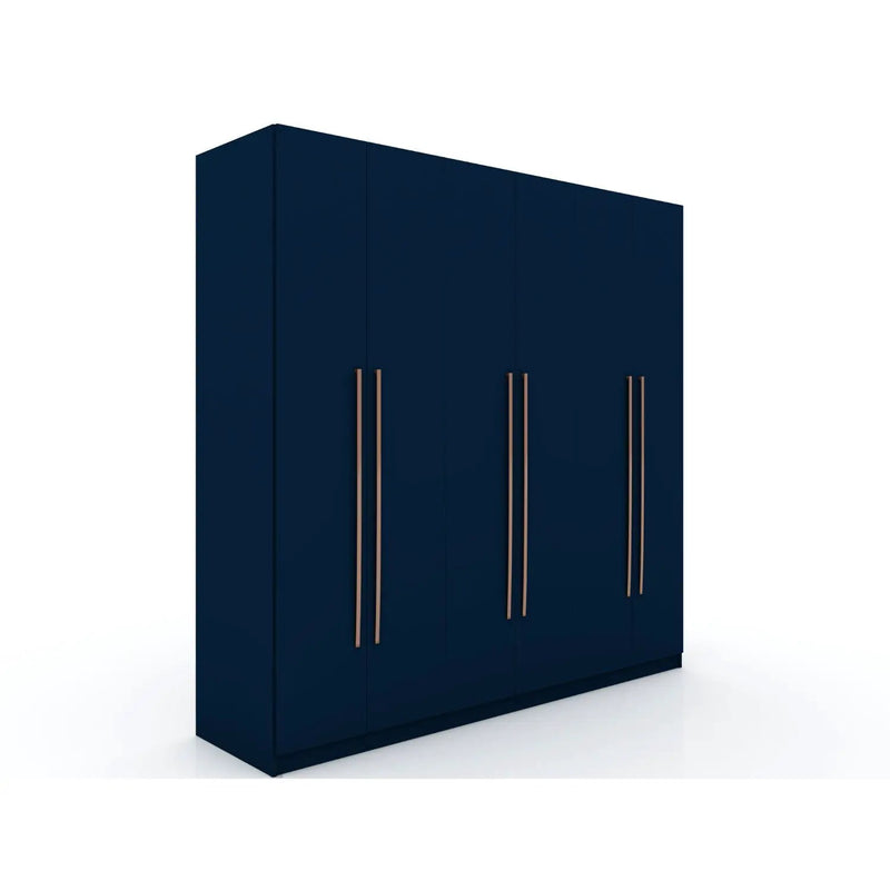 Gramercy - Free Standing Wardrobe Closet With Drawers And Shelves by HouseOfZazla