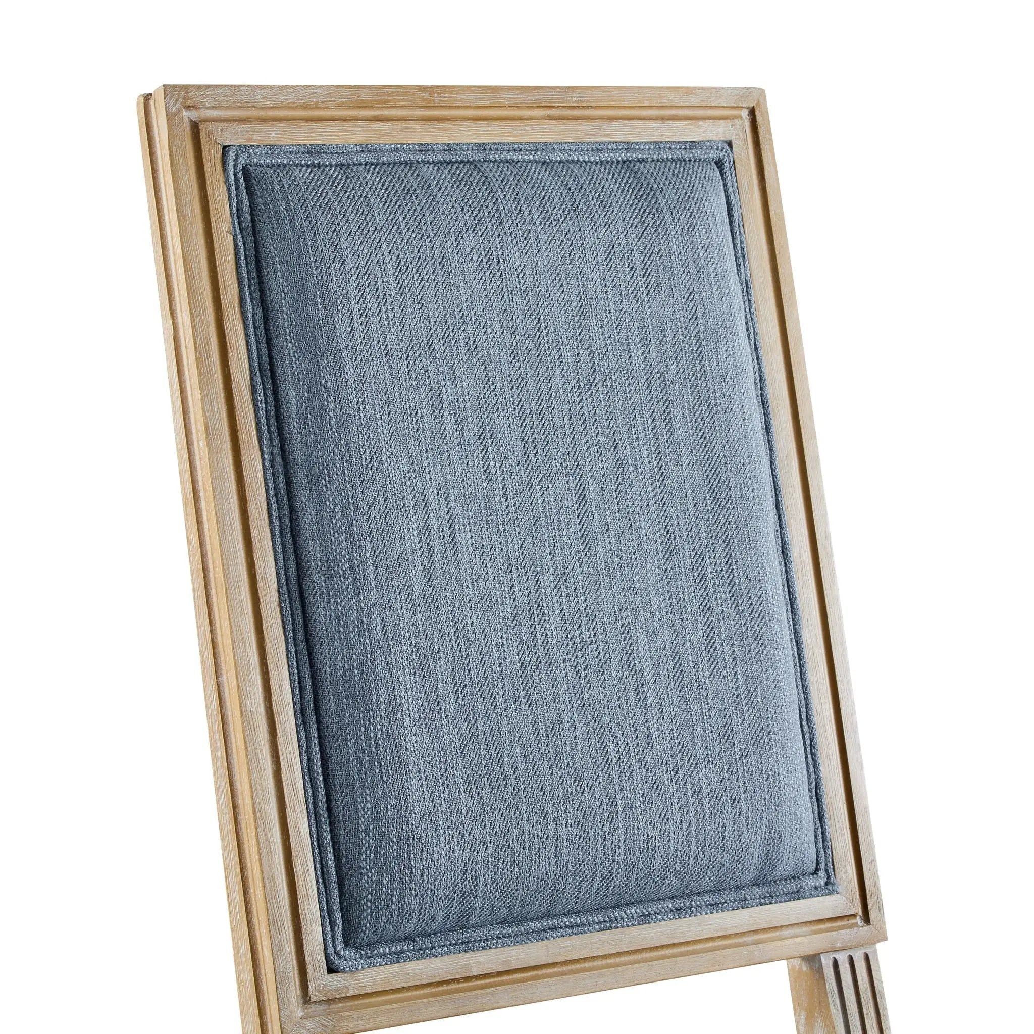 French Country Style Dining Chair With Upholstered Seating And Fluted Legs by HouseOfZazla