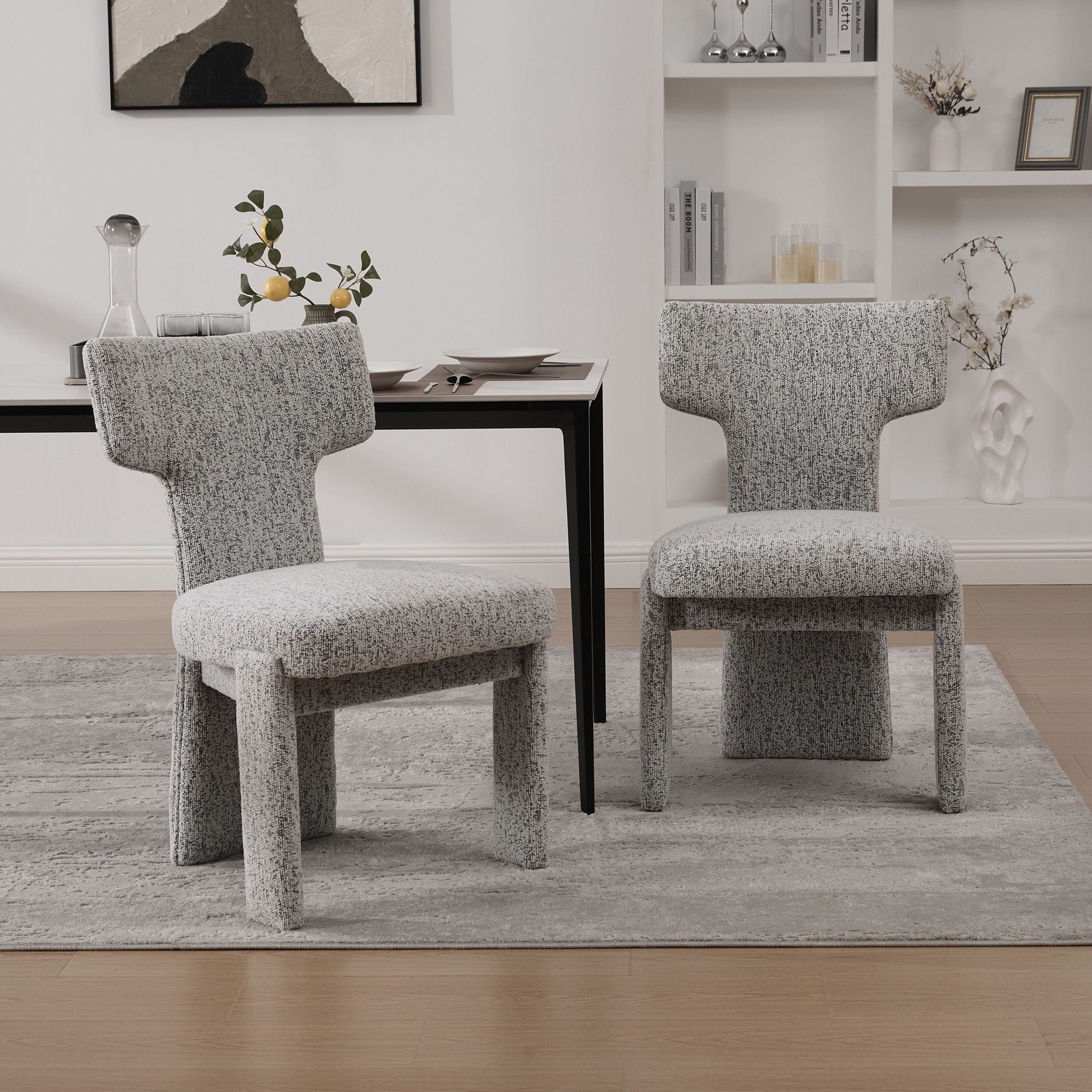 Armless Curved Back Accent Chairs by HouseOfZazla