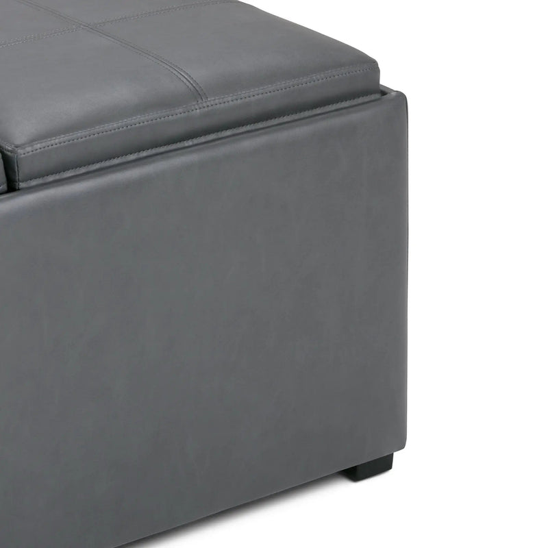 Avalon - Square Coffee Table, Storage Ottoman by HouseOfZazla