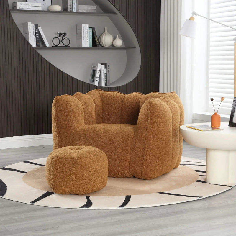 Soft Bean Bag Chair With High Resilient Foam by HouseOfZazla