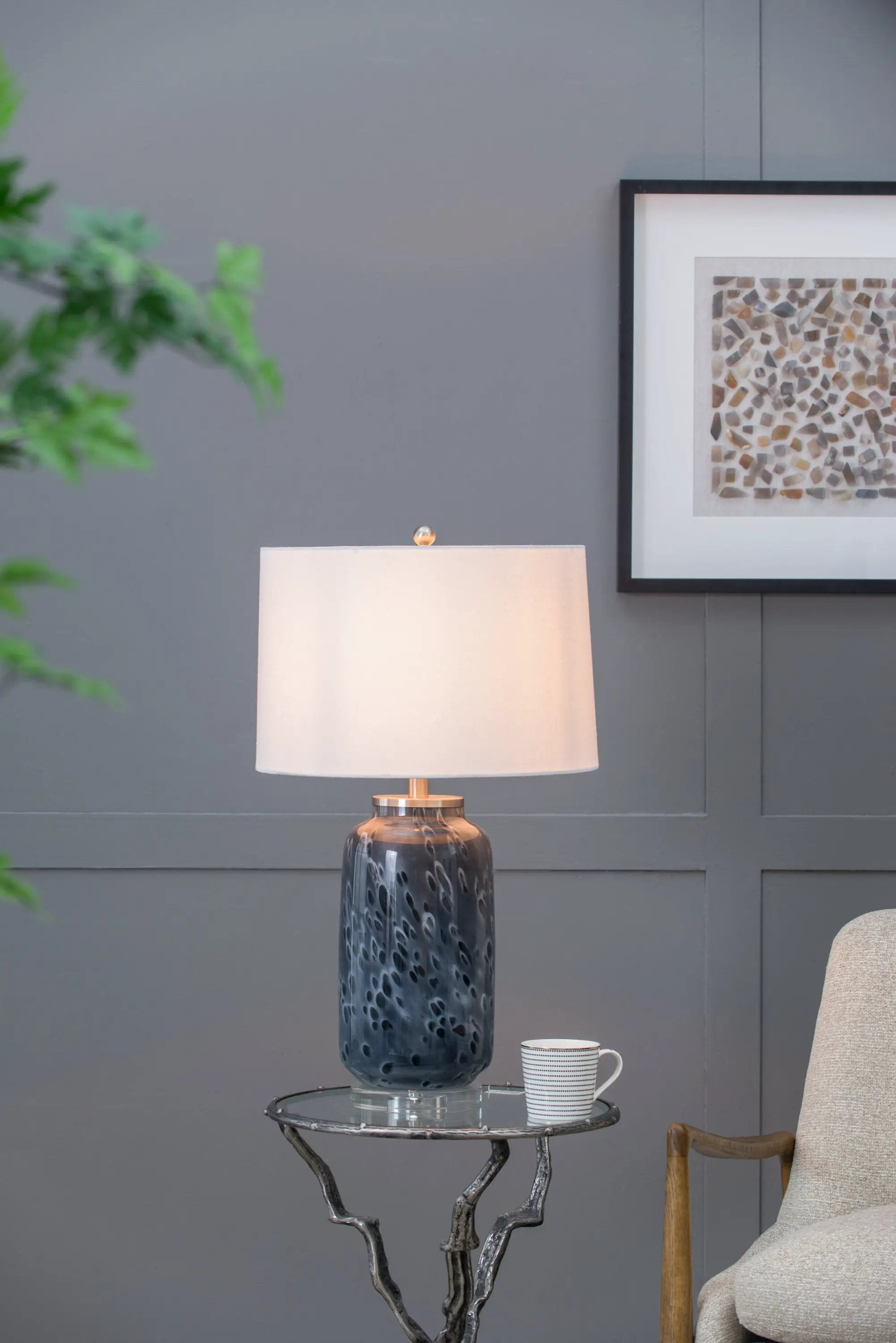 Ellis Glass Table Lamp by HouseOfZazla