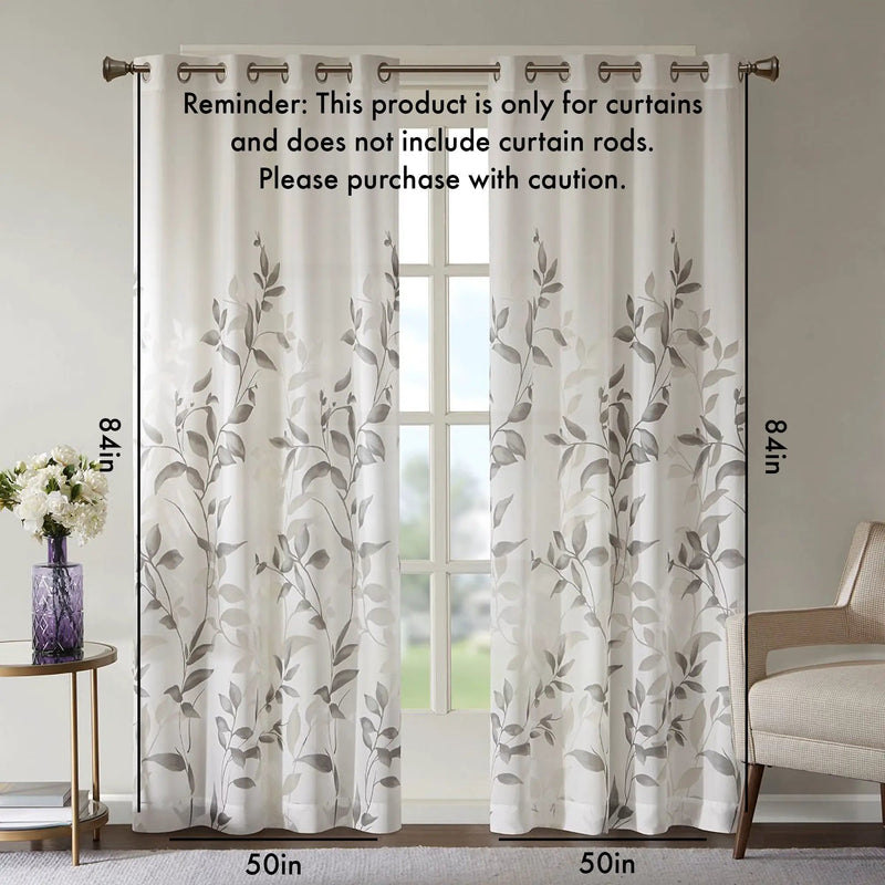 Burnout Printed Curtain Panel by HouseOfZazla