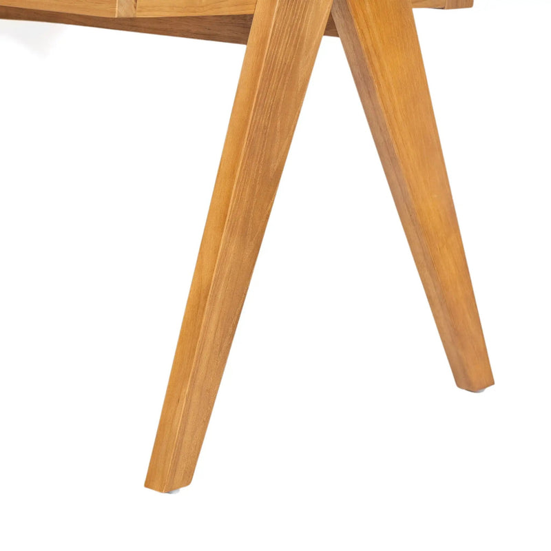Chandigarh Arm Dining Chair With Natural Cane Design (Set of 2) by HouseOfZazla