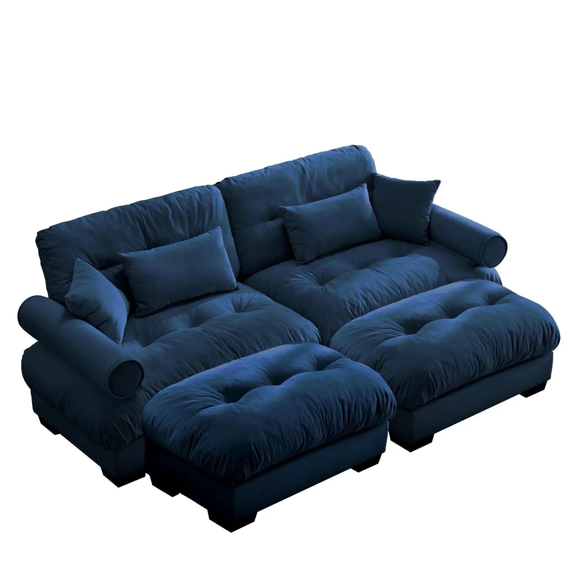 Super Comfort Oversized Modular Sectional Sofa With Movable Ottoman by Unique Piece Furniture
