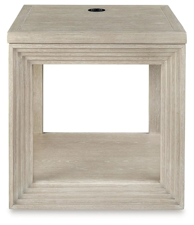Marxhart - Square End Table - Bisque by Unique Piece Furniture