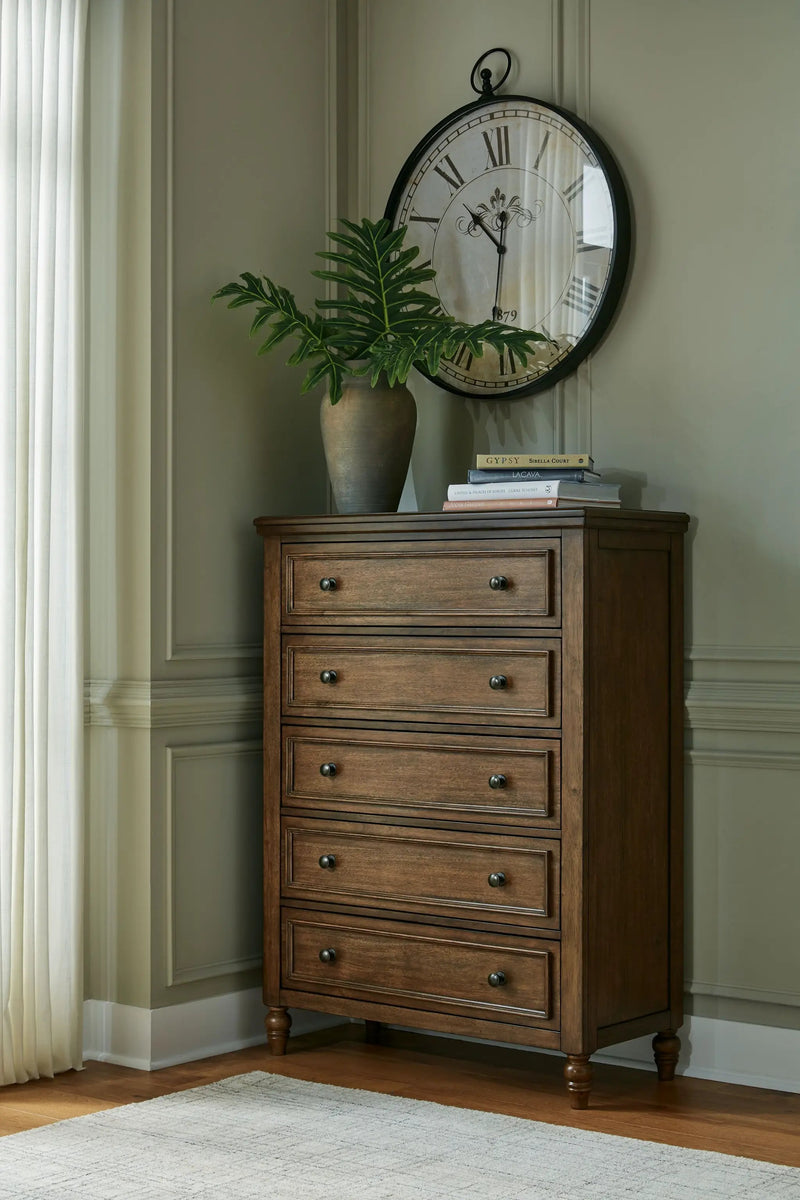 Sturlayne - Five Drawer Chest - Brown by Unique Piece Furniture