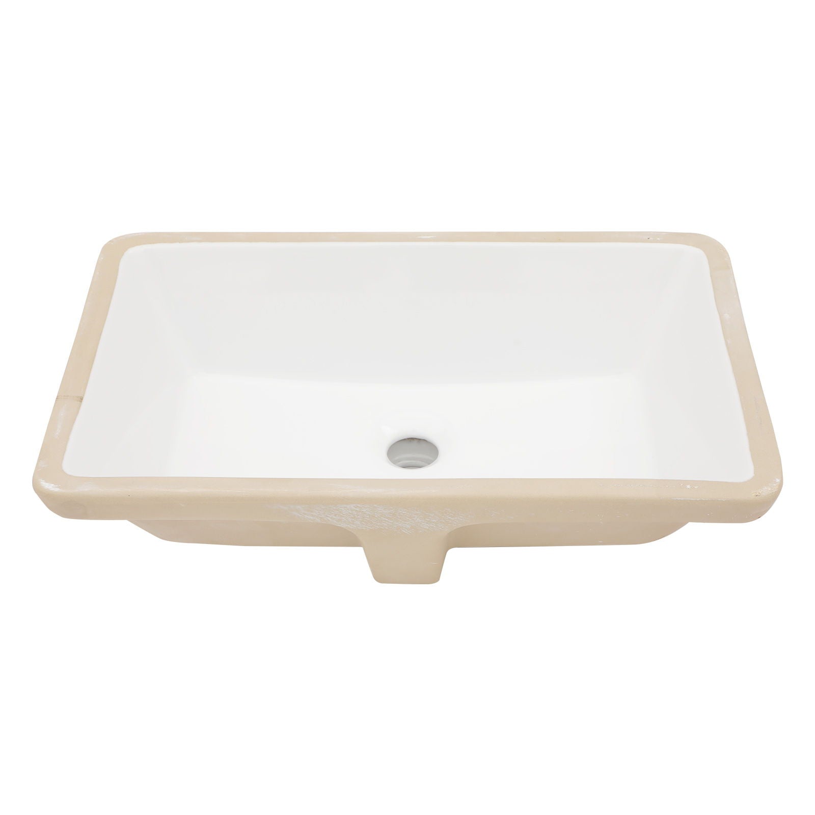 Modern Ceramic Undermount Bathroom Sink With Overflow, High Quality by HouseOfZazla