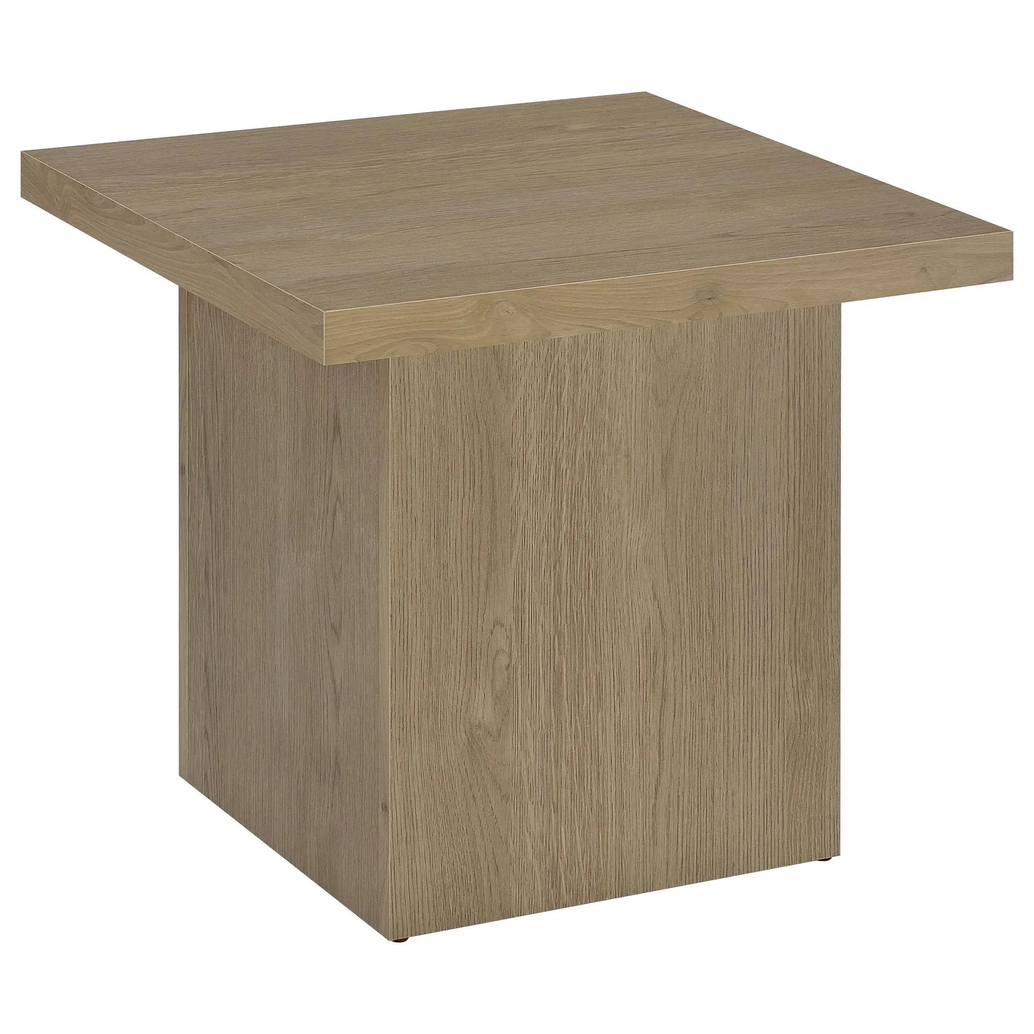 Devar 2-piece Square Cocktail Coffee End Table Set Latte by Unique Piece Furniture