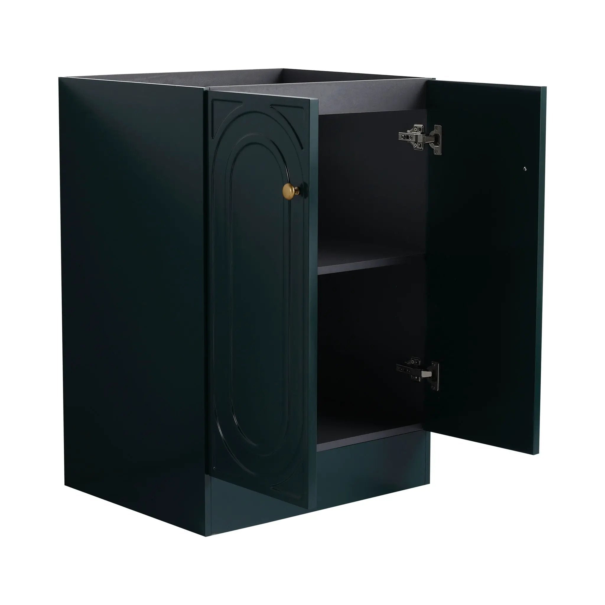 Modern Freestanding Bathroom Vanity With Soft Close Cabinet Doors by HouseOfZazla
