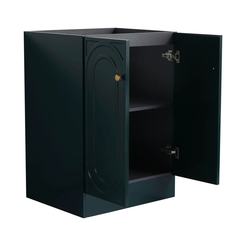 Modern Freestanding Bathroom Vanity With Soft Close Cabinet Doors by HouseOfZazla