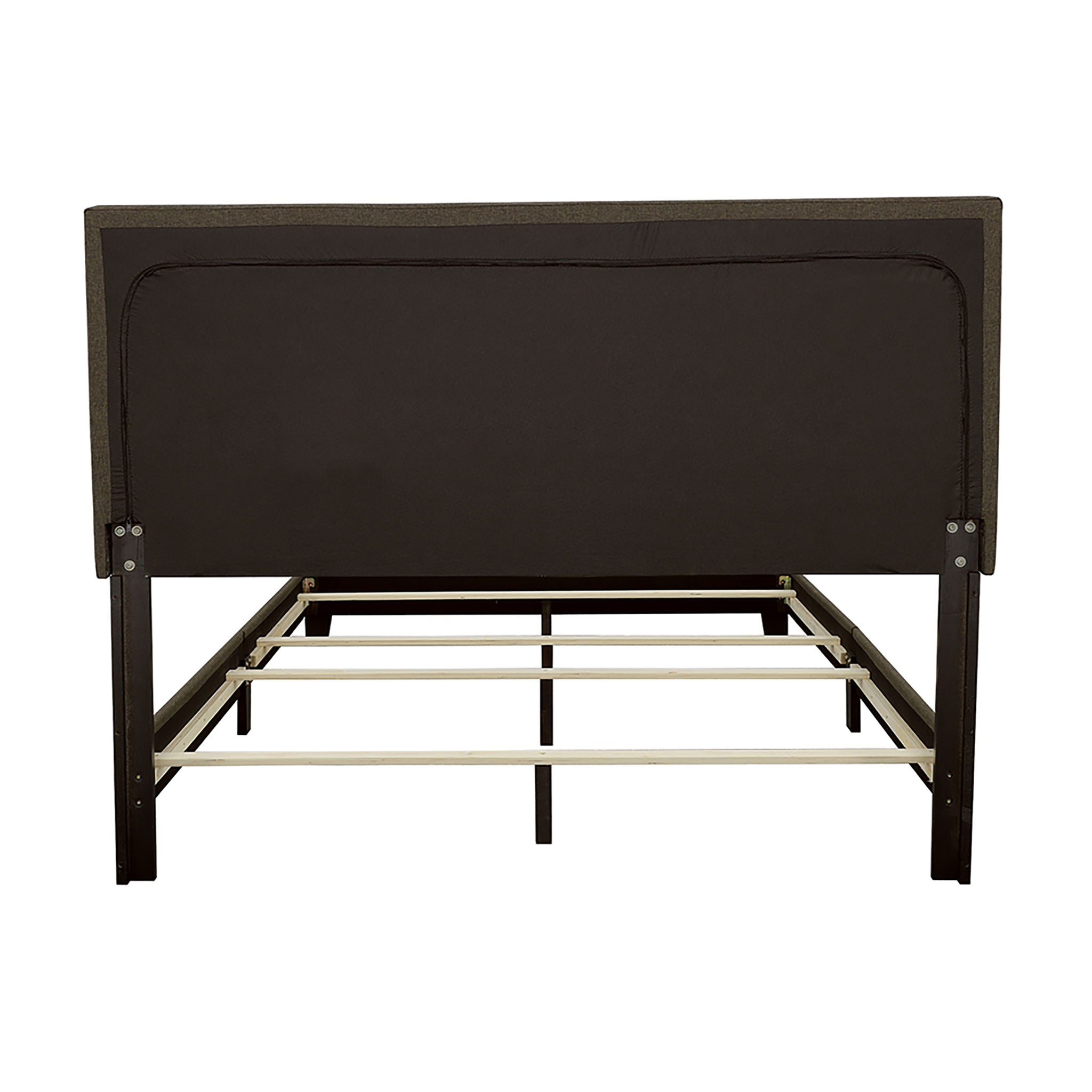 Queen Bed With Nailhead Trim - Charcoal by HouseOfZazla