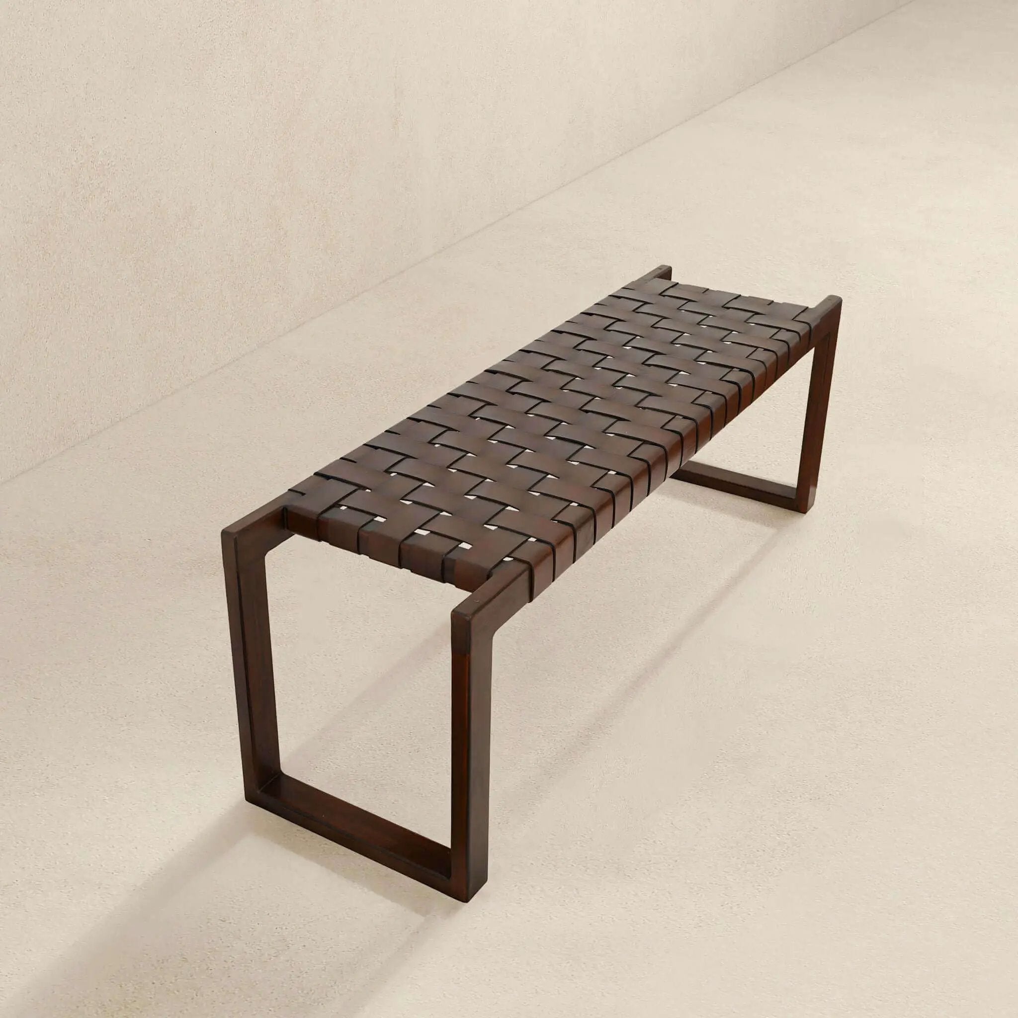 Christina - Bench - Cognac / Dark Brown / Tan by Unique Piece Furniture