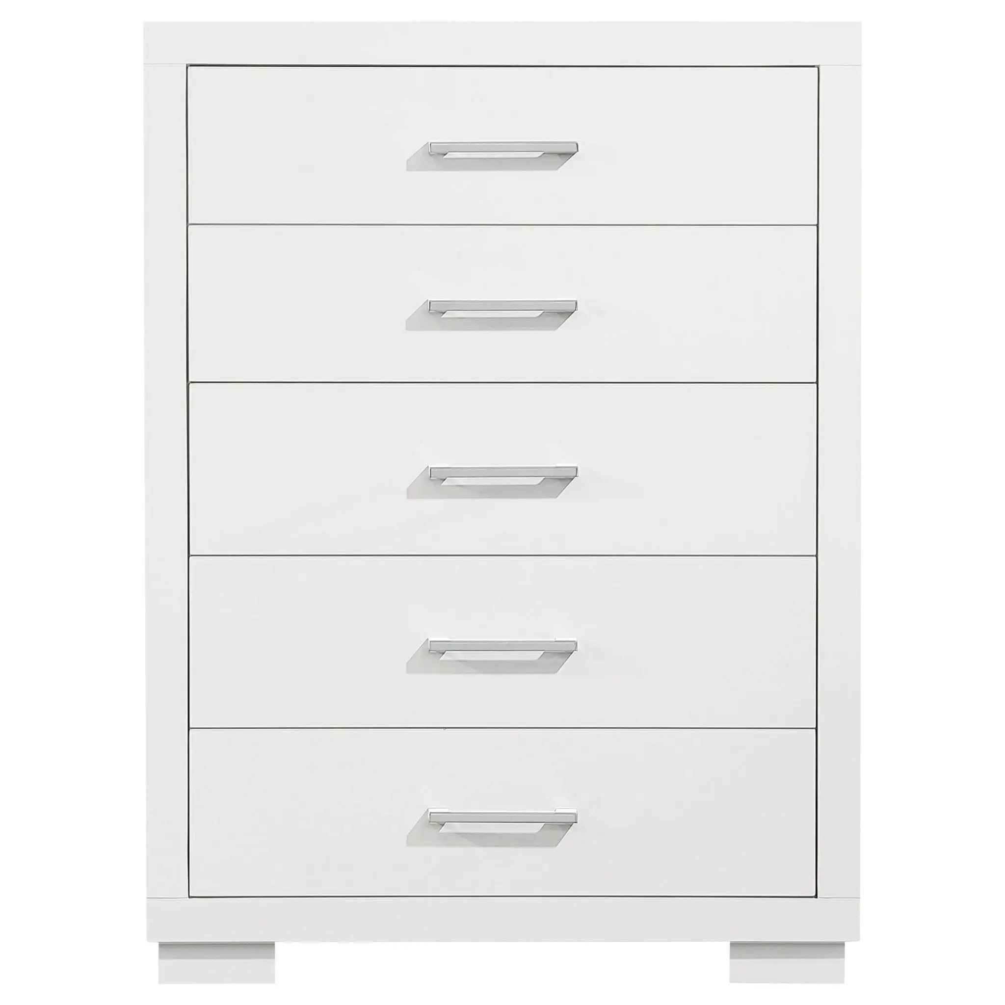 Jessica 5-drawer Bedroom Chest Snow White by Unique Piece Furniture