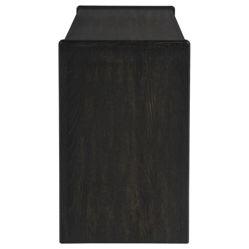 Leandro 2-drawer Home Office Writing Desk Burnished Black by Unique Piece Furniture
